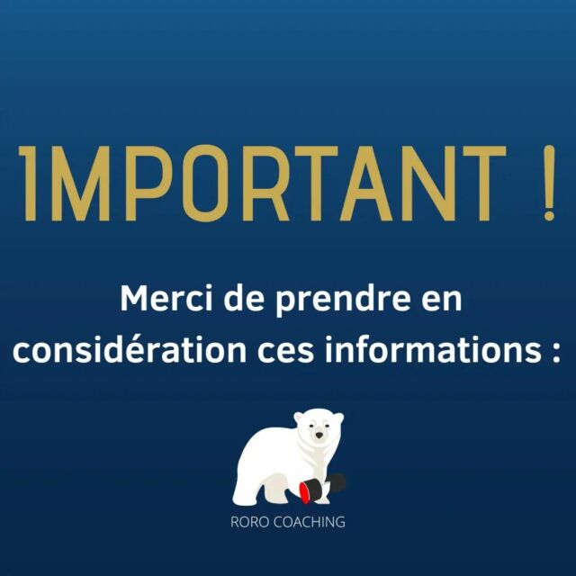 ⚠️ À LIRE ! ⚠️

Étant donné que ma communication est axée exclusivement sur le sport de haut niveau.

Je fais du chichi…
… POUR RASSURER LES MOINS SORTIFS D'ENTRE NOUS À FAIRE DU RORO ! 🐻‍❄️

www.rorocoaching.fr